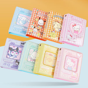 Sanrio 3-Inch Storage Photo Album Hello Kitty Photo Album Kawaii Cute Card Storage Holder Cards Collect Mini Toys Gift for Kids