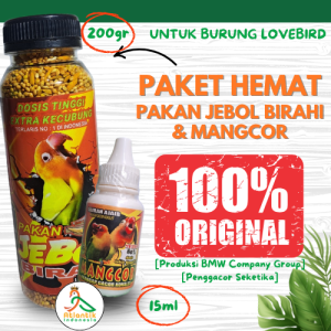 Paket Hemat Lovebird Konslet Pakan Jebol Birahi dan Mangcor Sebagai Penggacor Seketika