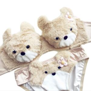 Lovely Sweet Intimates Cartoon Bear Plush Lingerie Anime Bra and Panty Underwear Anime Cosplay Costumes for Women Girls