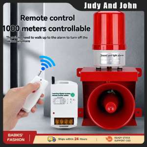 Industrial Siren Alarm Strobe 220 V 120dB Sound Light Alarm Horn Waterproof Emergency Strobe Warning