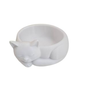 WARM Cat Shaped Storage Tray Nordic Style 3D Printed Ornament Container Decoration Jewelry Tray Dressing Table