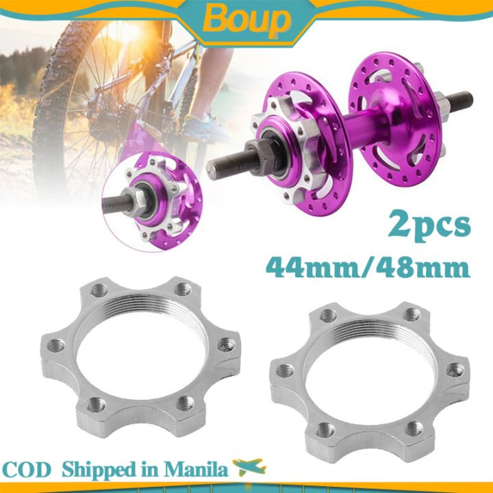 2 Pcs Bike Hubs Disc Brake Adapter Bicycle Freewheel Threaded Hubs Disk