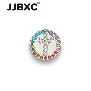 Khóa giày kim loại JJBXC CHARM trang trí giày hình chữ thập hợp kim bạc bướm chuồn chuồn ong hoa phụ kiện giày thời trang DIY