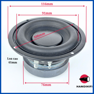 Loa siêu trầm loa mid bass 4 inch 4 ohm 30W chế loa bluetooth loa máy tính loa ô tô