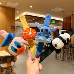 BEIBEI Gift Toy Cartoon Panda Shark Stitch Plush Toys Plush Bracelet Patting Clap Circle Plush Wristband Animal Dolls