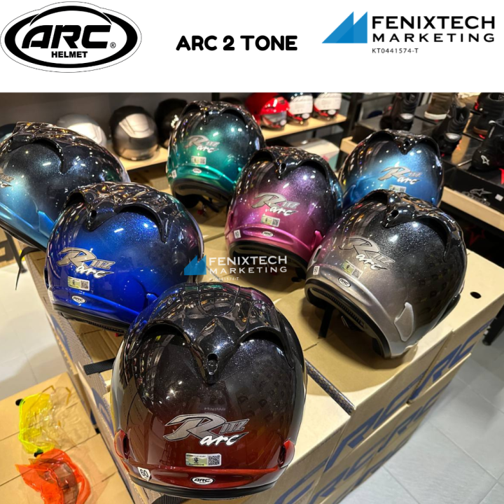 ARC Helmet Ritz tone /2 tone 2023 Raya special edition Topi