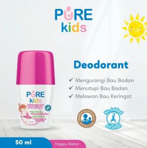 Deodorant Anak PURE Kids Happy Melon Sporty Grapefruit 50gr – Solusi Ampuh untuk Bau Badan Anak