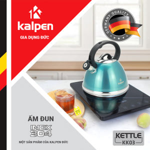 Ấm Đun Nước INOX 304 5 Đáy Cao Cấp KK03-3L Hàng Chính Hãng KALPEN-GIA DỤNG ĐỨC Bảo Hành 3 Năm
