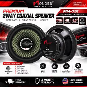 Audio Kereta UNIVERSAL MONDES 6.5" 170W Car Speaker 2-Way Coaxial Mid Bass 喇叭