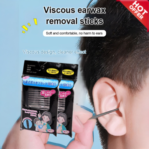 💝Hot Sale💝Spiral Ear And Nose Cleaning Stick Sticky  Adhesive Cotton Swabs With Ear Spoon Sticky Ear Cleaning Tools Safe Disposable Earwax Removal Kit Gentle Scoop For Sensitive Ears  Hygienic Design Safe And Soft For Children And Adults