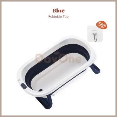 Day One 🍃 Quality Foldable Bath Tub Newborn Folding Non-Slip Kids Baby Tub Tab Mandi Lipat