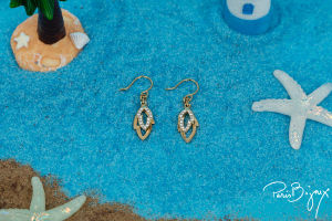 Coconut Grove EarringsEmbellished with Crystals from AustriaRhodium/Gold PlatedLead Free & Nickel FreeTitanium Post