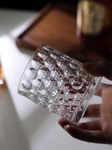 Ly whisky Pearl Point ly brandy quà tặng ly vang pha lê cổ điển đồ uống 3D nổi ly whisky cốc bia