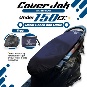 Cover Sarung Jok Motor Bebek Matic Beat Vario Mio Scoopy Dibawah 150 cc Anti Cakar Kucing Anti Air Universal Warna Biru Navy