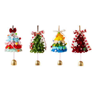 Handmade Pipe Cleaners Christmas Tree Craft Set Plush Stems Christmas Ornament Supplies for Holiday Party Decoration