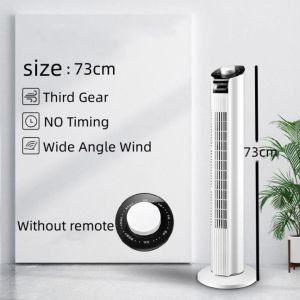 Tower Fan Inverter Bladeless Electric Fan With Remote Control Air Conditioning Fan Stand Fan Cooling Fan Low Noise Home Office Air Cooler Evaporative Fan Floor 3 speeds wind