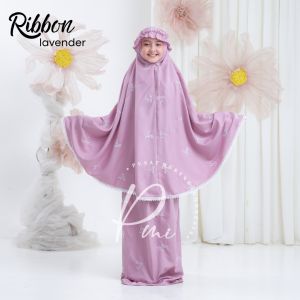 PUSAT MUKENA INDONESIA - MUKENA ANAK BORDIR PITA RIBBON (COQUETTE)