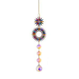 CUNXIN Shiny Gardening Sun Catcher Dreamy DIY Crystal Wind Chime Hanging Pendants Cute Hanging Catcher Ornaments Window