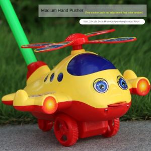 RBRY Interactive Baby Walker Toy with Bell Gifts Baby Toddler Stroller Toy Detachable Childrens Push-pull Toy for Kids Boys and Girls