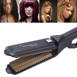 Professional Fast Fluffy Hair Crimper Iron Corn Corrugated Crimping Iron Electric Wave Curler Iron Fashion Curling Styling Tools