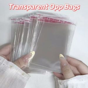 FLYING 500Pcs Transparent OPP Self Adhesive Bags OPP Self Adhesive Resealable Plastic Pouches Resealable Jewelry Gift Packaging Bag for Christmas Wedding Birthday Gifts