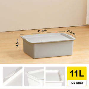 Citylife Stackable Storage Box with Lid Clothes Toy Organizer Bin Container for Wardrobe Cube Shelf Home
