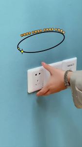 Wall Mount Router Shelf No Drill Socket Storage Rack Phone Charging Holder