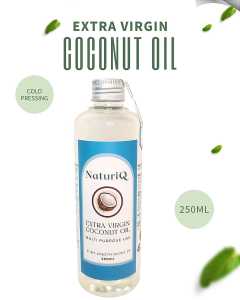 VCO Extra Virgin Coconut Oil 250ml / NaturiQ Minyak Kelapa Murni Obat Kolesterol / Minyak Kelapa Asli 100% Termurah / Virgin Oil Coconut Original