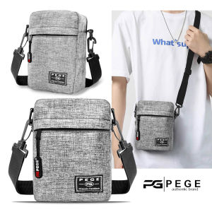 Tas Sling Bag Pria PEGE Almer Slempang Bahu Bahan Kanvas - PG 8939