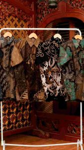 BATIK KEMJEA LENGAN PENDEK MOTIF MAHKOTA BERKUALITAS PREMIUM M L XL XXL