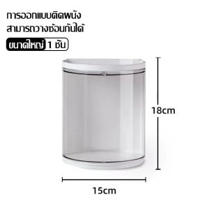 ตู้โชว์ติดผนัง ชั้นวางโมเดล กล่องฟิกเกอร์ ตู้โชว์โมเดล ตู้ใส่ฟิกเกอร์ ตู้โชว์ตุ๊กตา กล่องเก็บโมเดล หมุนได้ 360 องศา วางซ้อนกันได้ กล่องโมเดล