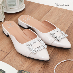 QUINCE Davina Mules Heels 2 cm flat