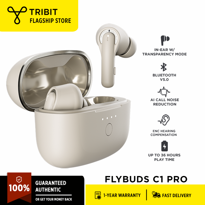 Tribit FlyBuds C1 Pro Active Noise Cancelling Bluetooth Earphones