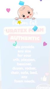 2" Uratex Playpen Foam 150x180 cm (59x71 inches) Foam only / Foam for Playpen