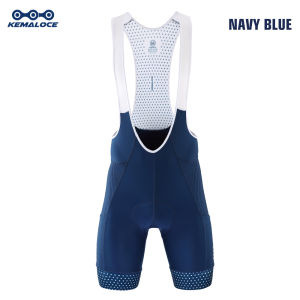 KEMALOCE Men Cycling Bib Shorts Blank Blue&Black&Grey 5D Gel Pad Mountain Bike Shorts High End Outdoor Breathable Bike Tight Knicker