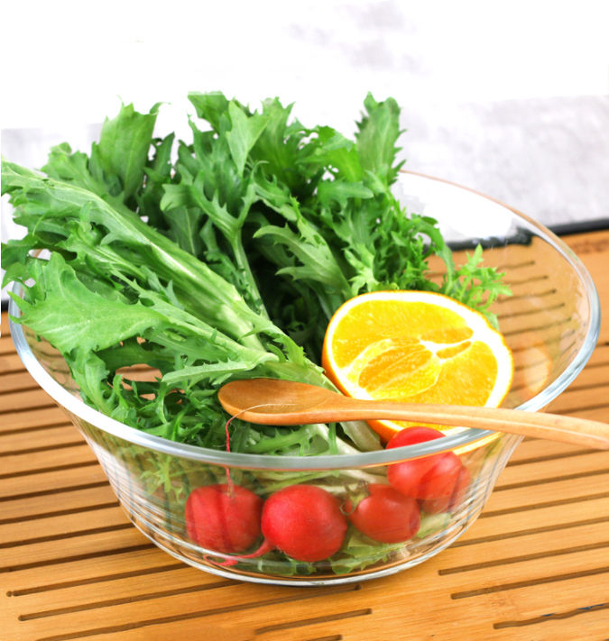 EW2007 Amber salad bowl glass bowl microwave oven special heat