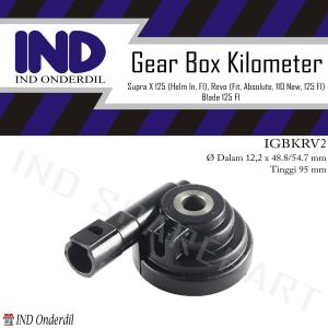 Gear-Gir-Gigi Box Kilometer-Kilo Meter-KM-Speedometer-Speedo Meter Supra X 125 FI-Helm In & Revo Absolute-ABS-Fit-125 F1 & Blade 125 FI