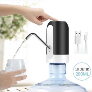POMPA AIR GALON ELEKTRIK Rechargeable USB Water Dispenser Portable Otomatis Praktis Mudah Digunakan