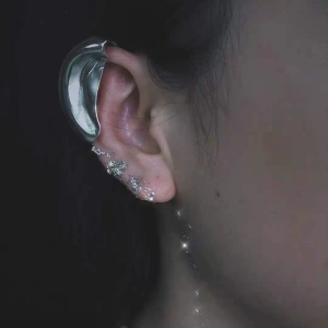 Khuyên Vành Tai Bông tai kẹp phụ nữ không xỏ lỗ tai bên vật liệu đồng Khuyên tai bông tai giả cho cô gái