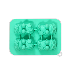 4 Slot Cetakan Es Batu Dengan Tutup 3D Bentuk Singa Silicone Food Grade Bpa Free 17*125cm