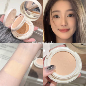 Double Layer Pressed Powder Air Cushion Matte Natural Oil Control Waterproof Sweatproof Long Lasting Base Makeup Cosmetics