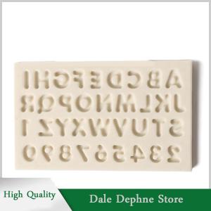 [Dale Dephne] Silicone chữ số fondant bánh khuôn DIY Sugarcraft sô cô la Baking trang trí nội thất