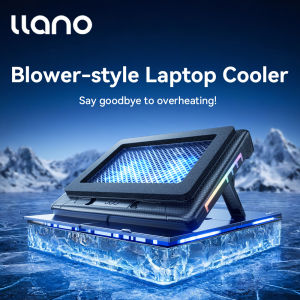 Llano V22 Laptop Cooler USB Charging with RGB Light for 13.3-17.3 inch Gaming Laptop Laptops 7-height Adjustable Laptop Cooling