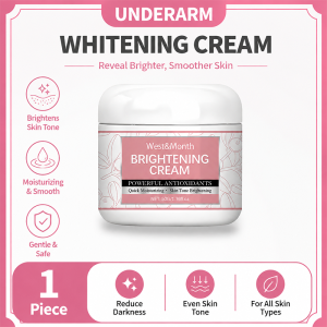 50g Underarm Whitening Cream Brightening Body Cream for Dark Areas Armpit Bikini Elbow Knee Care