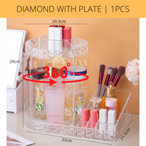 Akrilik Bekas Makeup Transparent Acrylic Skincare Makeup Organizer Storage Box Standing Cosmetic Shelf 化妝品 護膚品 收納盒