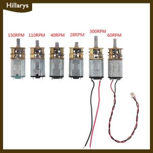 [Hillarys] มอเตอร์เกียร์ N20ขนาดเล็กแบบ DIY มอเตอร์เกียร์โลหะความเร็วช้า