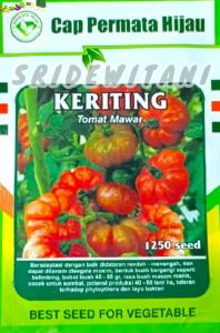 Bibit Benih Tomat Unggul Keriting Isi 1250 Butir Cap Permata Hijau Setara GAMMARA F1 Panah Merah
