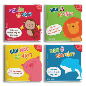 Sách Ehon Bạn là ai vậy - Bộ 4 cuốn - Dành cho trẻ từ 0 - 3 tuổi