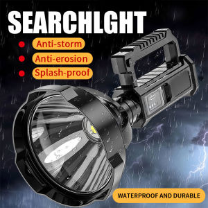 High Power Led Super Bright Torch Light Rechargeable Flashlight Portable Waterproof Fishing Lantern Led USB Flashlight Spotlight Camping Light Searchlight With Tripod Outdoor