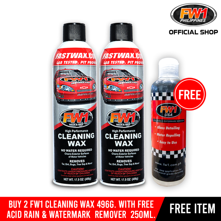 BUY 2 FW1 Cleaning Wax 496g. GET a FREE FW1 Acid Rain and Watermark ...